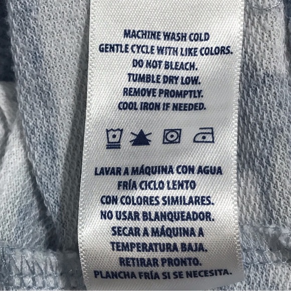 Splendid Crew Neck Blue & White Camoflauge Sweat Shirt Sweater Top - Picture 8 of 11